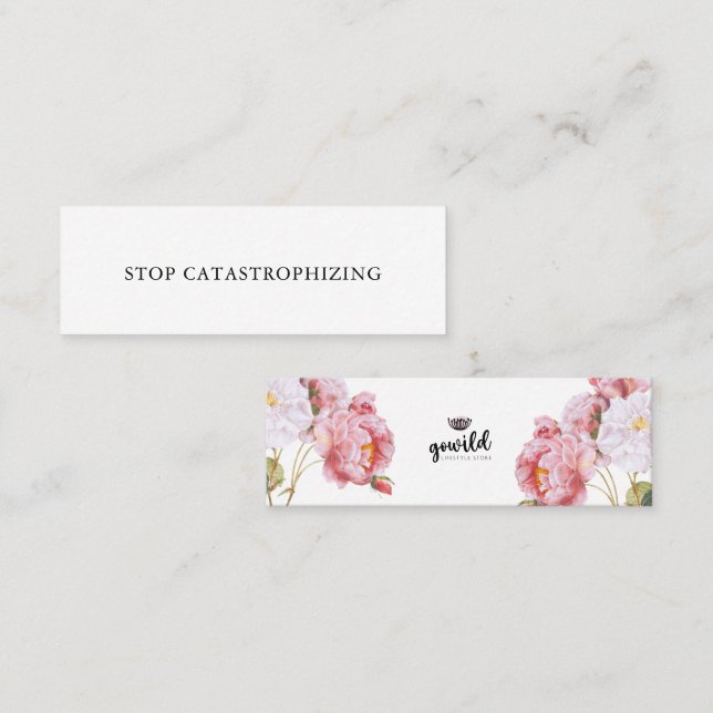 STOP CATASTROPHIZING Self Talk Mini Card No. 7 (Front/Back)