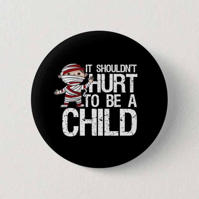 Stop Child Abuse Awareness Hope and Love Campaign 6 Cm Round Badge (Front)