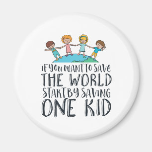 Stop Child Abuse Awareness Hope and Love Campaign Magnet