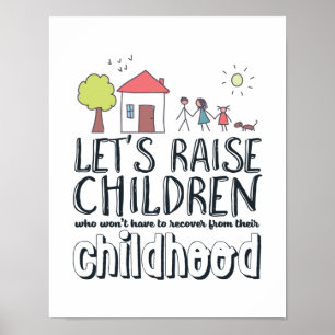 Stop Child Abuse Awareness Hope and Love Campaign Poster