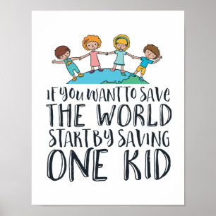 Stop Child Abuse Awareness Hope and Love Campaign Poster