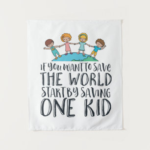 Stop Child Abuse Awareness Hope and Love Campaign Tapestry