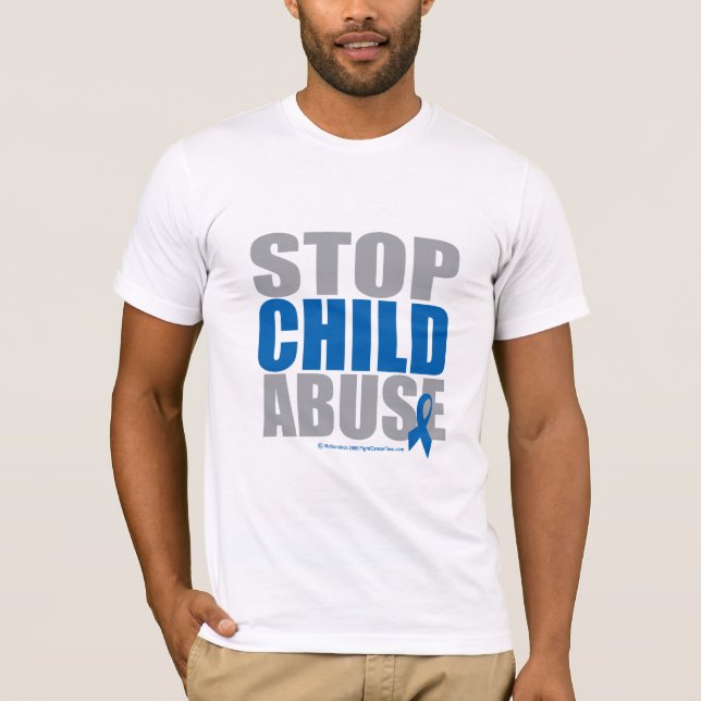 Stop Child Abuse T-Shirt (Front)