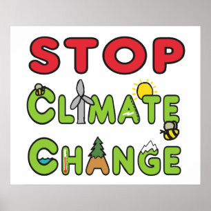 Stop Climate Change Poster