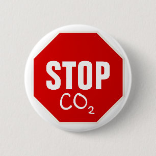 STOP CO2 6 CM ROUND BADGE