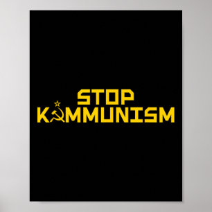 Stop Commie-la Harris Kamala Communism Trump Suppo Poster