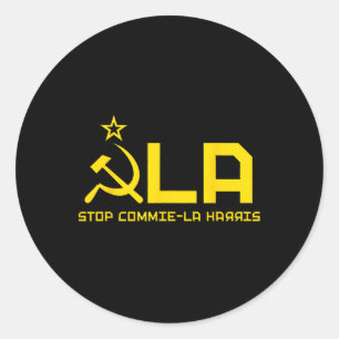 Stop Commie-la Harris - Kommie Kamala Harris Classic Round Sticker