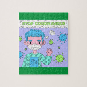 Stop Corona Stay Safe Jigsaw Puzzle
