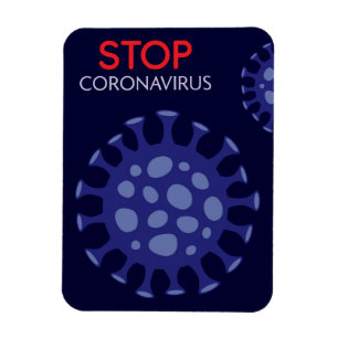 Stop Coronavirus disease spreading campaign Magnet
