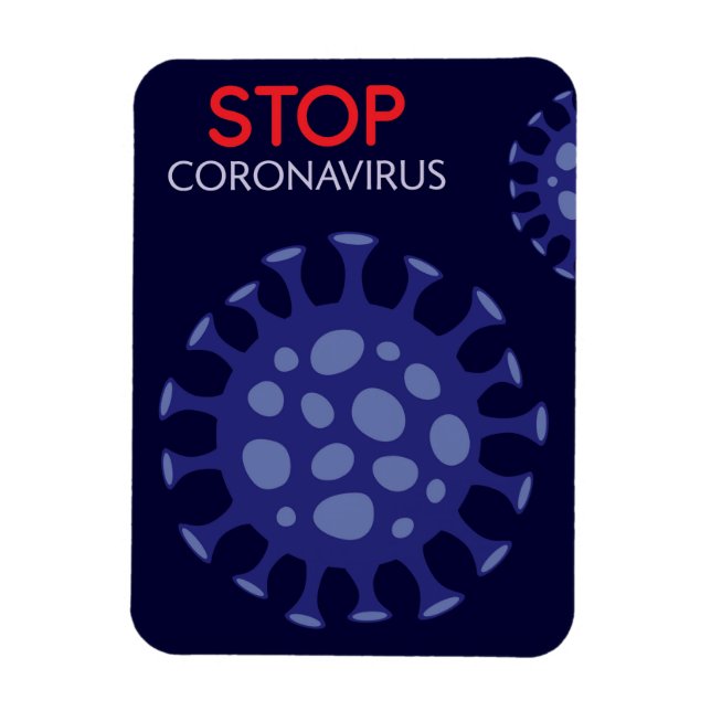 Stop Coronavirus disease spreading campaign Magnet (Vertical)