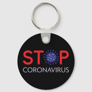 Stop Coronavirus infection spreading Key Ring