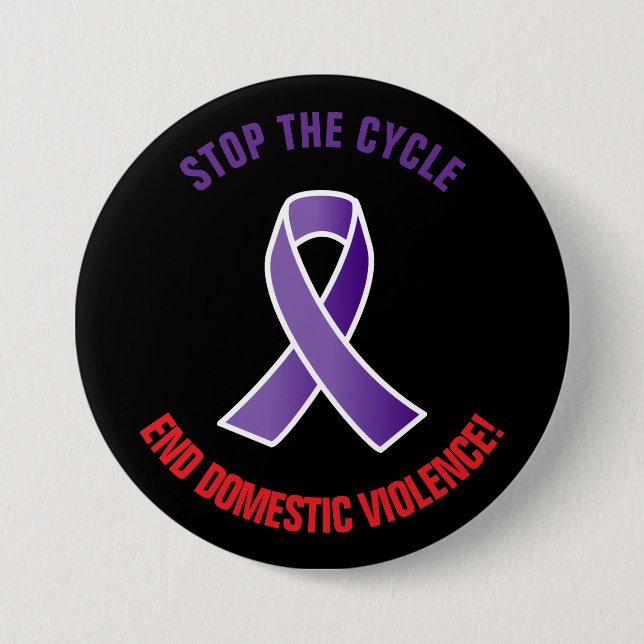 Stop Cycle Domestic Violence  Button (Front)