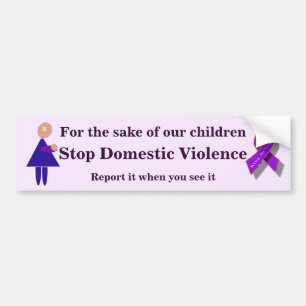 Stop Domestic Violence Bumper Sticker