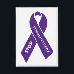 Stop Domestic Violence Button<br><div class="desc">Take a stand against domestic violence with our impactful button featuring a striking purple ribbon and the powerful message 'Stop Domestic Violence.' Show your support for survivors and raise awareness in your community. Click to learn more and join the movement towards a safer tomorrow.</div>