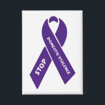 Stop Domestic Violence Button<br><div class="desc">Take a stand against domestic violence with our impactful button featuring a striking purple ribbon and the powerful message 'Stop Domestic Violence.' Show your support for survivors and raise awareness in your community. Click to learn more and join the movement towards a safer tomorrow.</div>