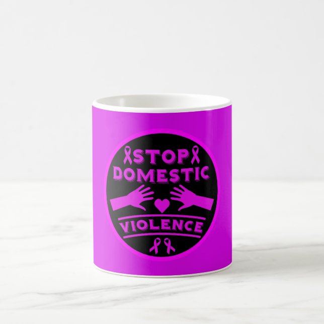 Stop Domestic Violence Coffee Mug (Center)