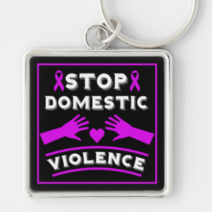 Stop Domestic Violence Key Ring