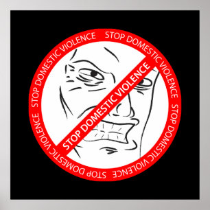 Stop domestic violence poster
