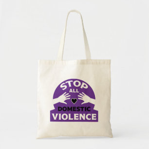 Stop Domestic Violence Tote Bag