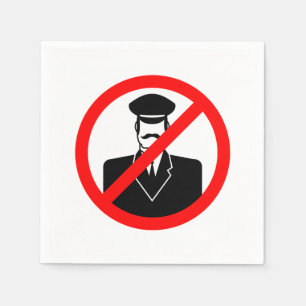 Stop Doorman Sign Napkins