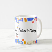 Stop Dreaming, Start Doing Quote Mug -Personalised