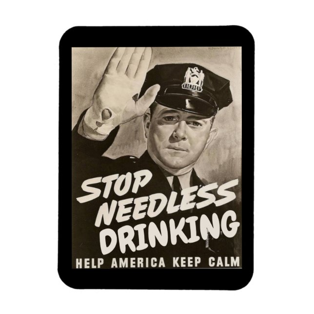 Stop Drinking Magnet (Vertical)