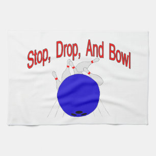 Stop Drop Bowl Tea Towel