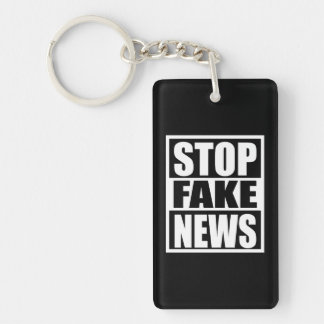 Stop Fake News Key Ring