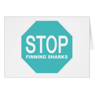 Stop Finning Sharks Sign