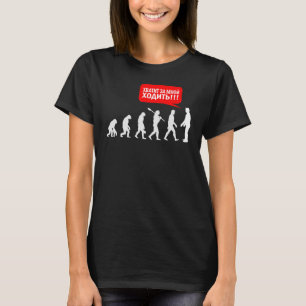 Stop following me evallution Australopithecines T-Shirt