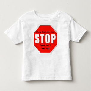 Stop Food Allergies Toddler Tshirt