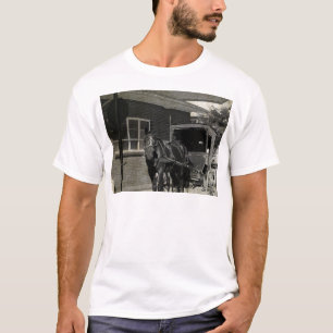 Stop for A Spell, Amish Horse at Stop Sign T-Shirt