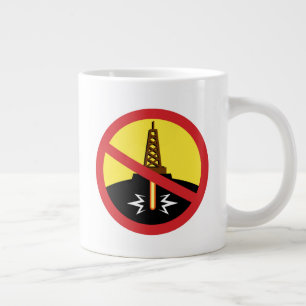 Stop Fracking Large Coffee Mug