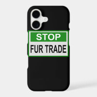 Stop Fur Trade Sign green