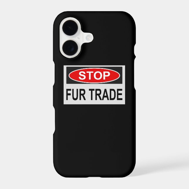 Stop Fur Trade Sign red Samsung Galaxy Case (Back)
