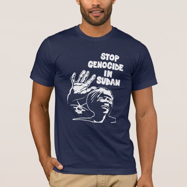 stop genocide in sudan (dark colour, unisex) T-Shirt (Front)