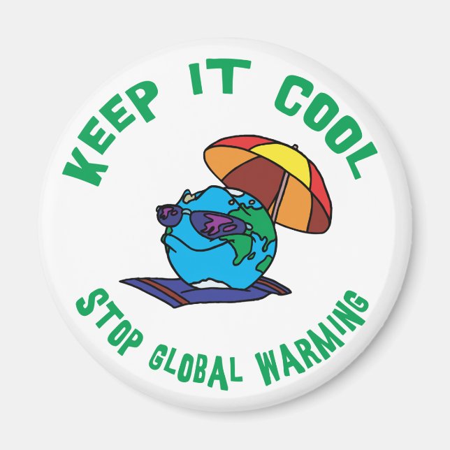 Stop Global Warming Magnet (Front)