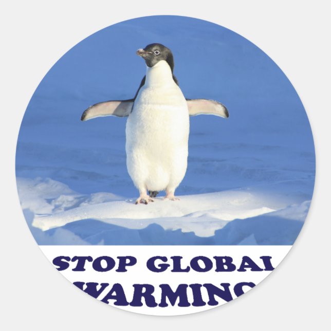 Stop Global Warming multiply siroki.png Classic Round Sticker (Front)