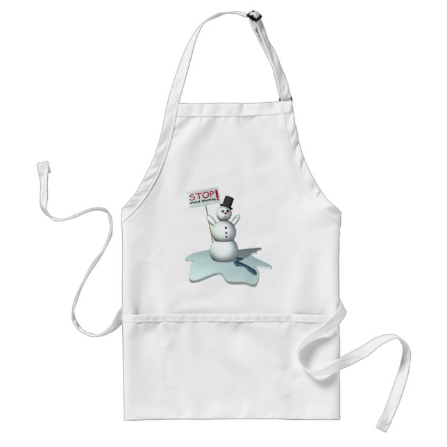 stop global warming standard apron (Front)