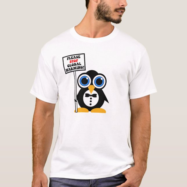 stop global warming T-Shirt (Front)