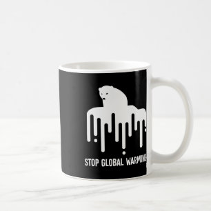 Stop Glol Warming Climate Change Polar Bear Enviro Coffee Mug
