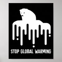 Stop Glol Warming Climate Change Polar Bear Enviro