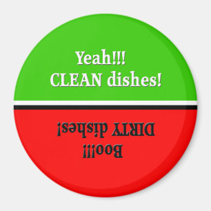 Stop/Go Red/Green Dishwasher Magnet