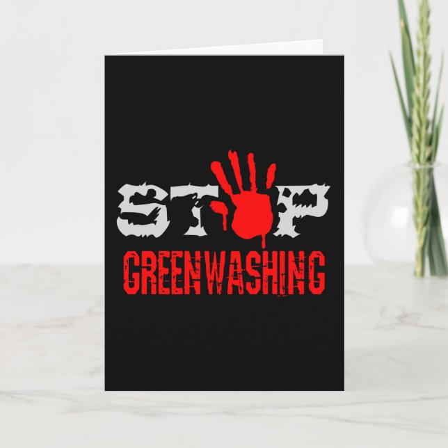 Stop Greenwashing Card (Front)