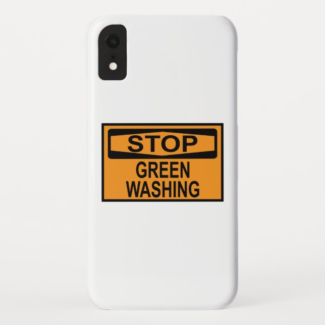 Stop Greenwashing Sign Case-Mate iPhone Case (Back)