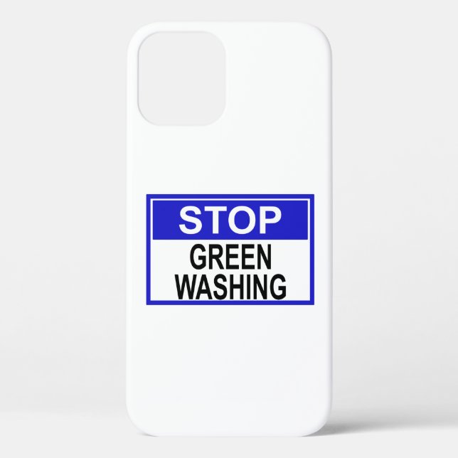 Stop Greenwashing Sign Case-Mate iPhone Case (Back)