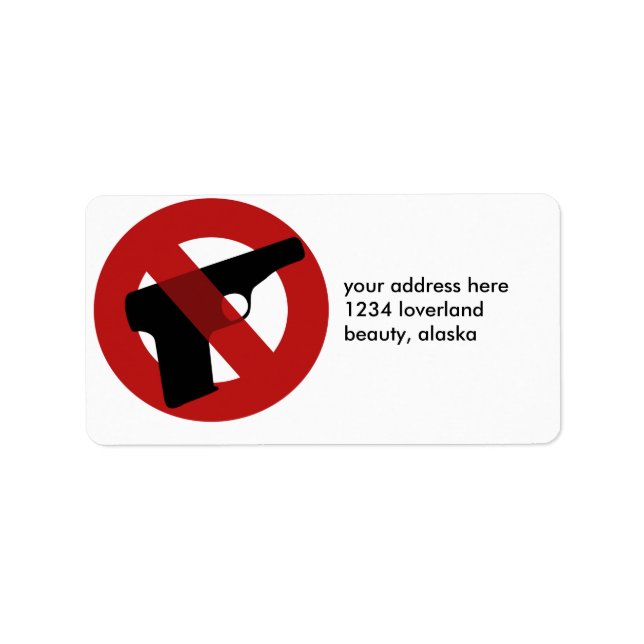 Stop Gun Violence Label (Front)