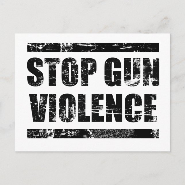 Stop gun violence postcard (Front)