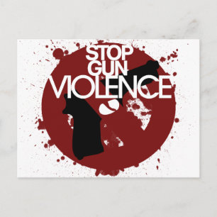 stop gun violence postcard