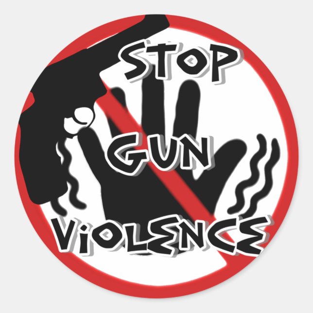 Stop Gun Violence_Sticker Classic Round Sticker (Front)